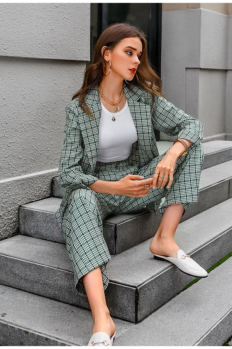 Autumn Fashion Women's Elegant Street Two-Piece Suit apparels & accessories