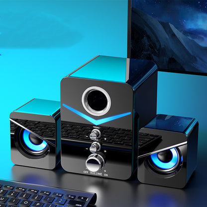 Desktop Computer Sound Bar Speakers with Compact Maneuverable Size Bluetooth Speaker Gadgets