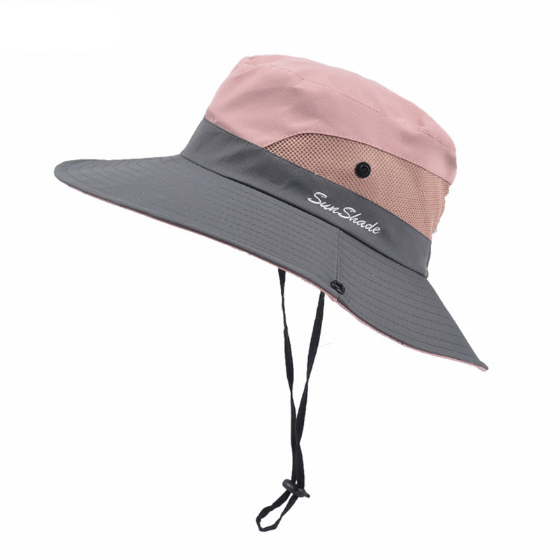 Unisex Summer Foldable Sun Fisherman Hat Men Women Wide Brim Casual Outdoor Travel Beach Sunscreen UV Protection  Sun Hats apparel & accessories