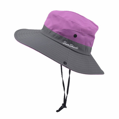 Unisex Summer Foldable Sun Fisherman Hat Men Women Wide Brim Casual Outdoor Travel Beach Sunscreen UV Protection  Sun Hats apparel & accessories