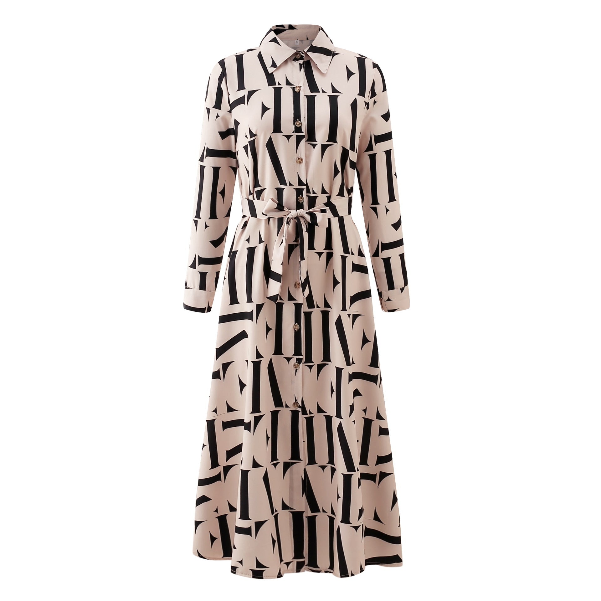 Women's Printed Shirt Dress Long Skirt apparel & accessories