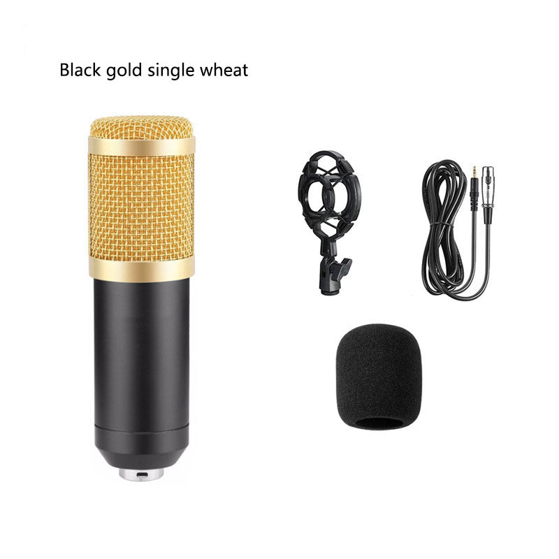 Bm800 Condenser Microphone Microphone V8 Sound Card Cross-Border Anchor Computer Recording Bracket Large Diaphragm Live Broadcast Set Gadgets