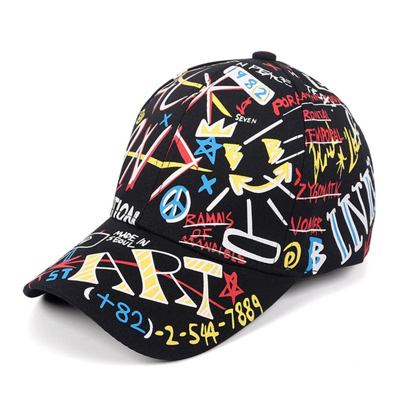 Graffiti Baseball Cap Hip Hop Tide Hat Summer Travel Shade Caps Men Women Outdoor Sports Casual Hats Snapback Hats Gorr apparel & accessories