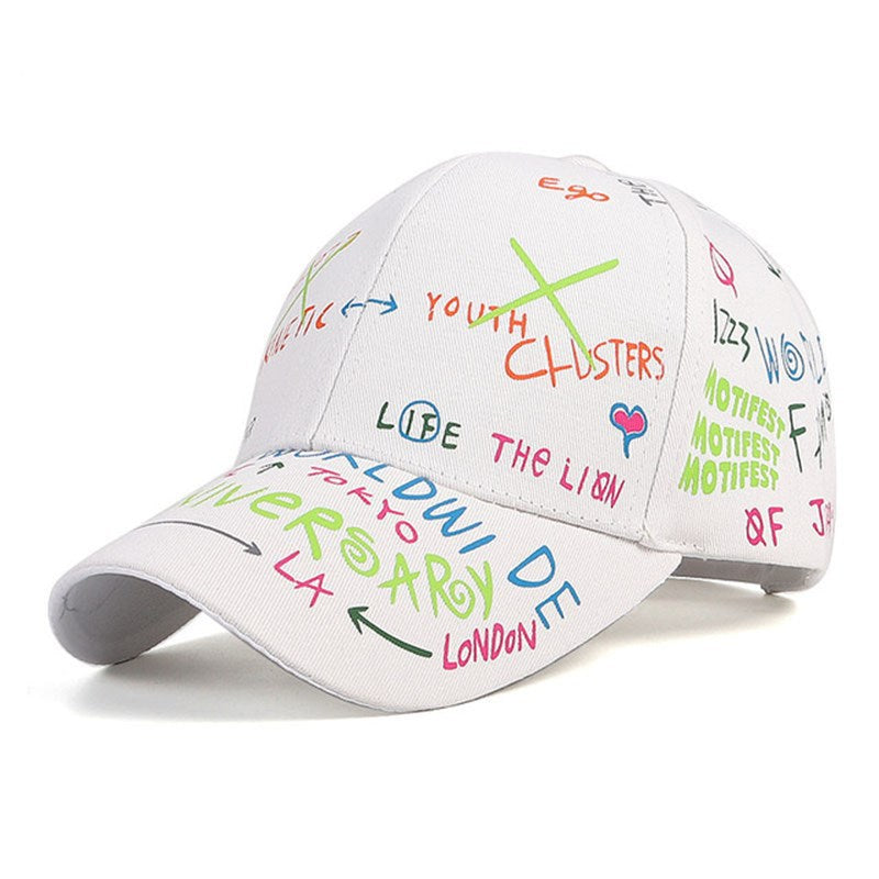 Graffiti Baseball Cap Hip Hop Tide Hat Summer Travel Shade Caps Men Women Outdoor Sports Casual Hats Snapback Hats Gorr apparel & accessories