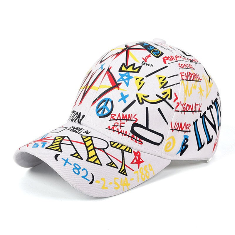 Graffiti Baseball Cap Hip Hop Tide Hat Summer Travel Shade Caps Men Women Outdoor Sports Casual Hats Snapback Hats Gorr apparel & accessories