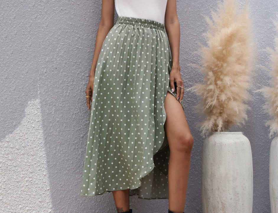 Spring Summer Chiffon Long Skirt Women apparels & accessories