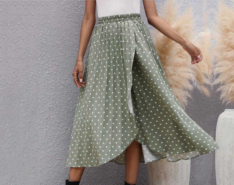 Spring Summer Chiffon Long Skirt Women apparels & accessories