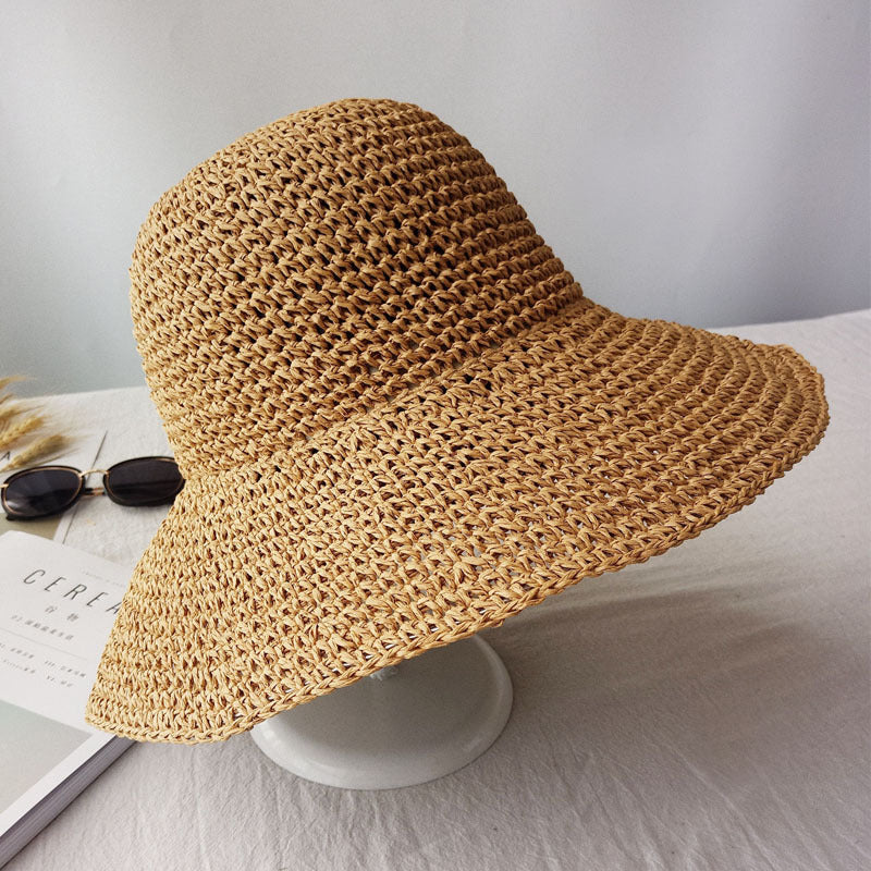 Summer Autumn Hats For Women Retro Flat Drooping Hat apparel & accessories