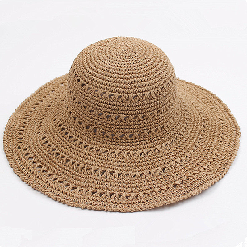 Summer Autumn Hats For Women Retro Flat Drooping Hat apparel & accessories