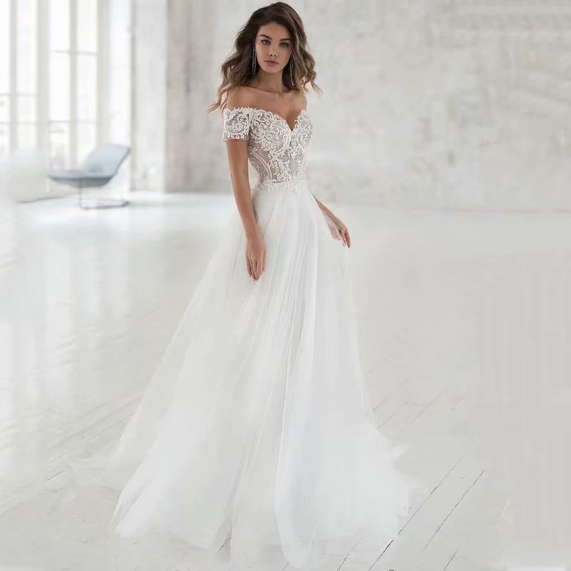 Lace Light Wedding Dress Is Elegant And Thin apparel & accessories