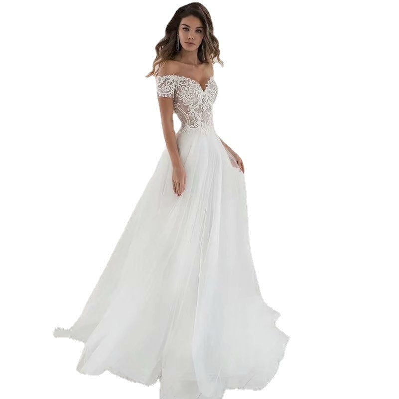 Lace Light Wedding Dress Is Elegant And Thin apparel & accessories