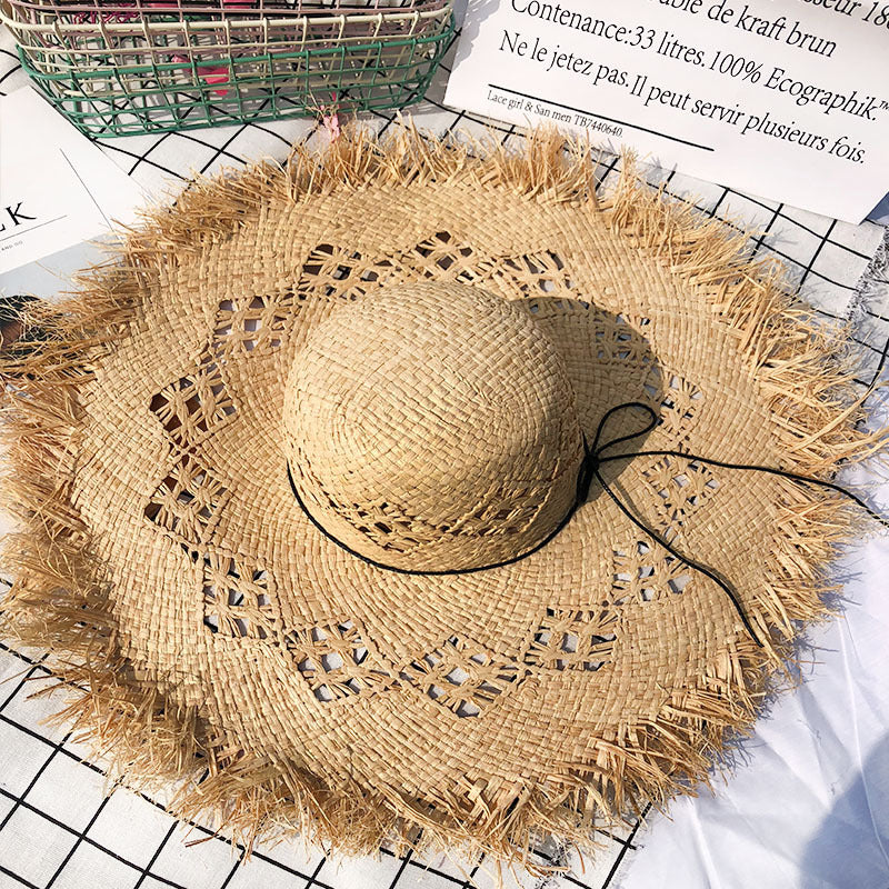 Women Summer Natural Raffia Straw Hat apparel & accessories
