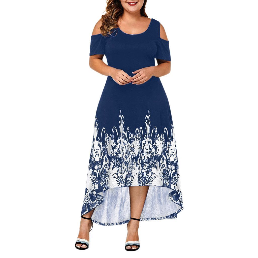 Evening Party Summer Plus Size Maxi Dress Women XL Short Dresses & Tops