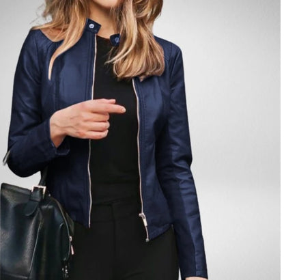 Autumn fashion women leather PU jacket apparels & accessories