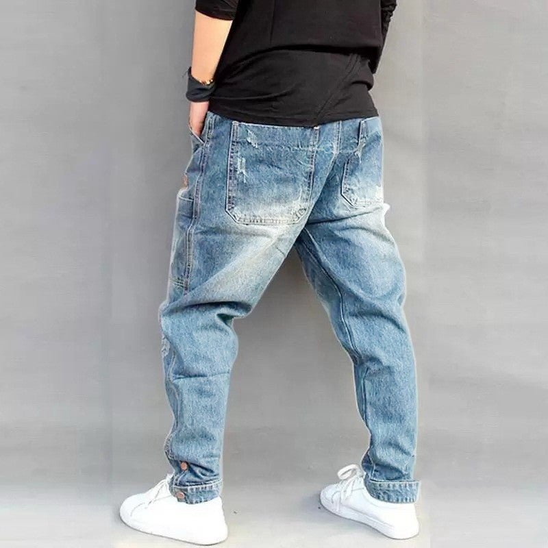 Street Style Denim Harem Pants apparel & accessories