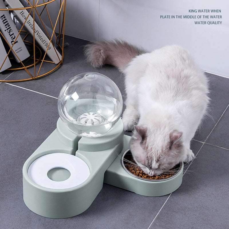 Cat Food Automatic Feeder 1.8L Water Drinking Bowl Pet feeder