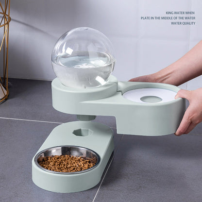 Cat Food Automatic Feeder 1.8L Water Drinking Bowl Pet feeder