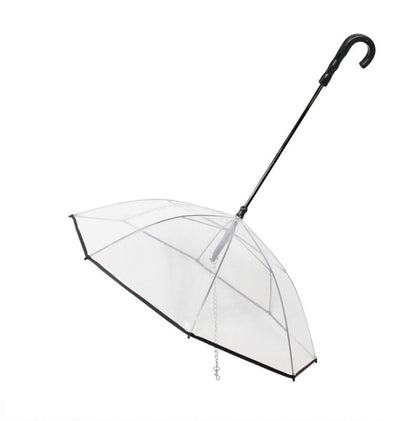 Transparent Pet Umbrella Dog Leash