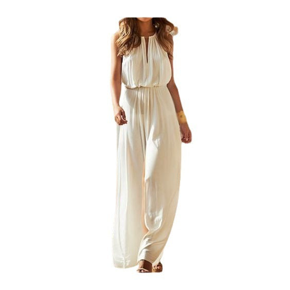 Elastic Waist Slimming Jumpsuit apparel & accessories