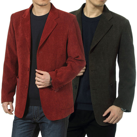 Casual Suit Corduroy Casual Suit Jacket T-Shirt