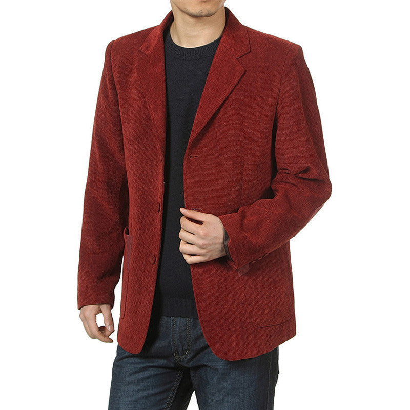 Casual Suit Corduroy Casual Suit Jacket T-Shirt