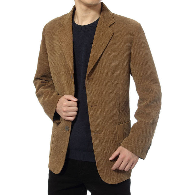 Casual Suit Corduroy Casual Suit Jacket T-Shirt