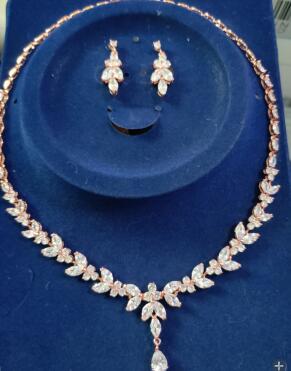 Zircon Simple Bridal Set Jewelry