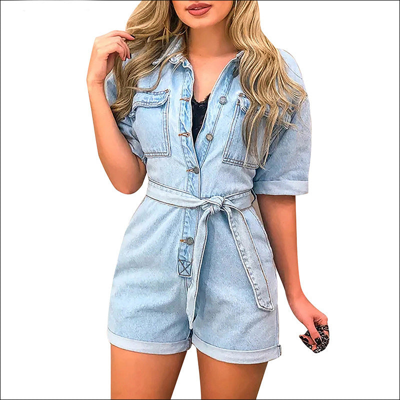 Women's denim jumpsuit apparel & accessories