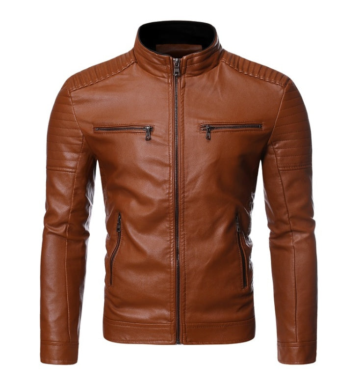 Zip decorative motorcycle jacket apparel & accessories