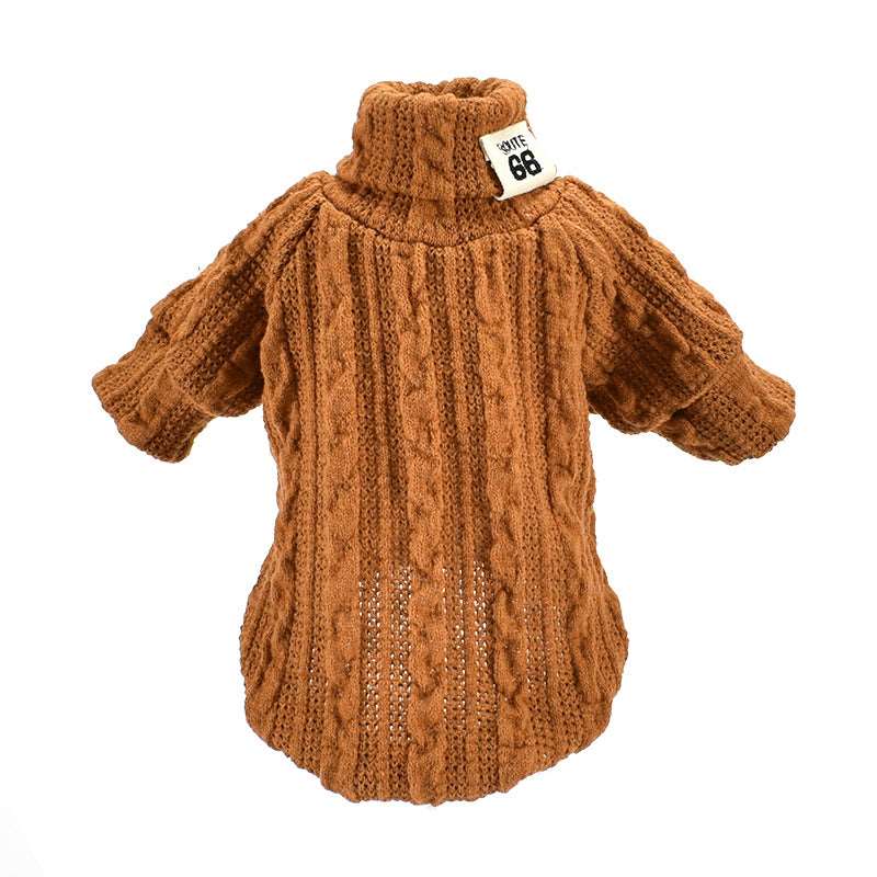 Pet Turtleneck Knitted Sweater pet cloths