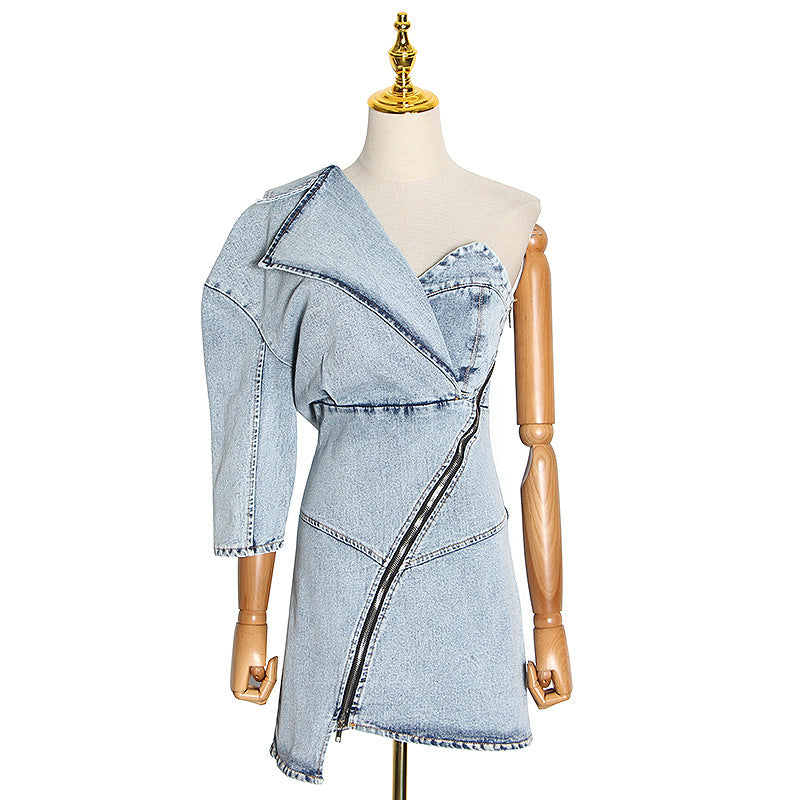 Denim bag hip dress apparel & accessories