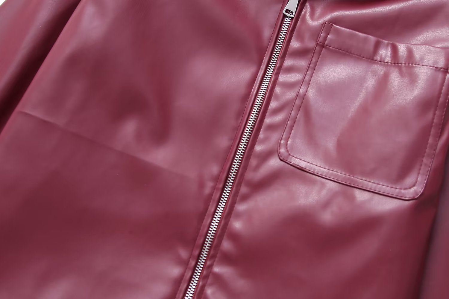Cool And Wild Lapel Leather Biker's Leather Jacket apparel & accessories