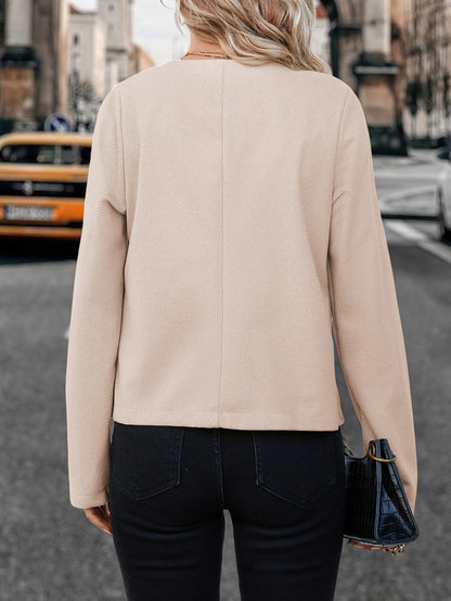 Women's Double Row Decorative Buckle Commuter Suit Coat apparel & accessories