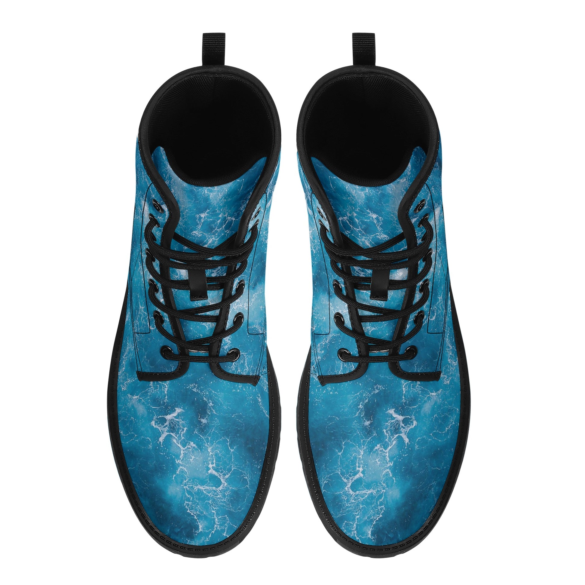 Womens Leather Boots - Custom Printed 