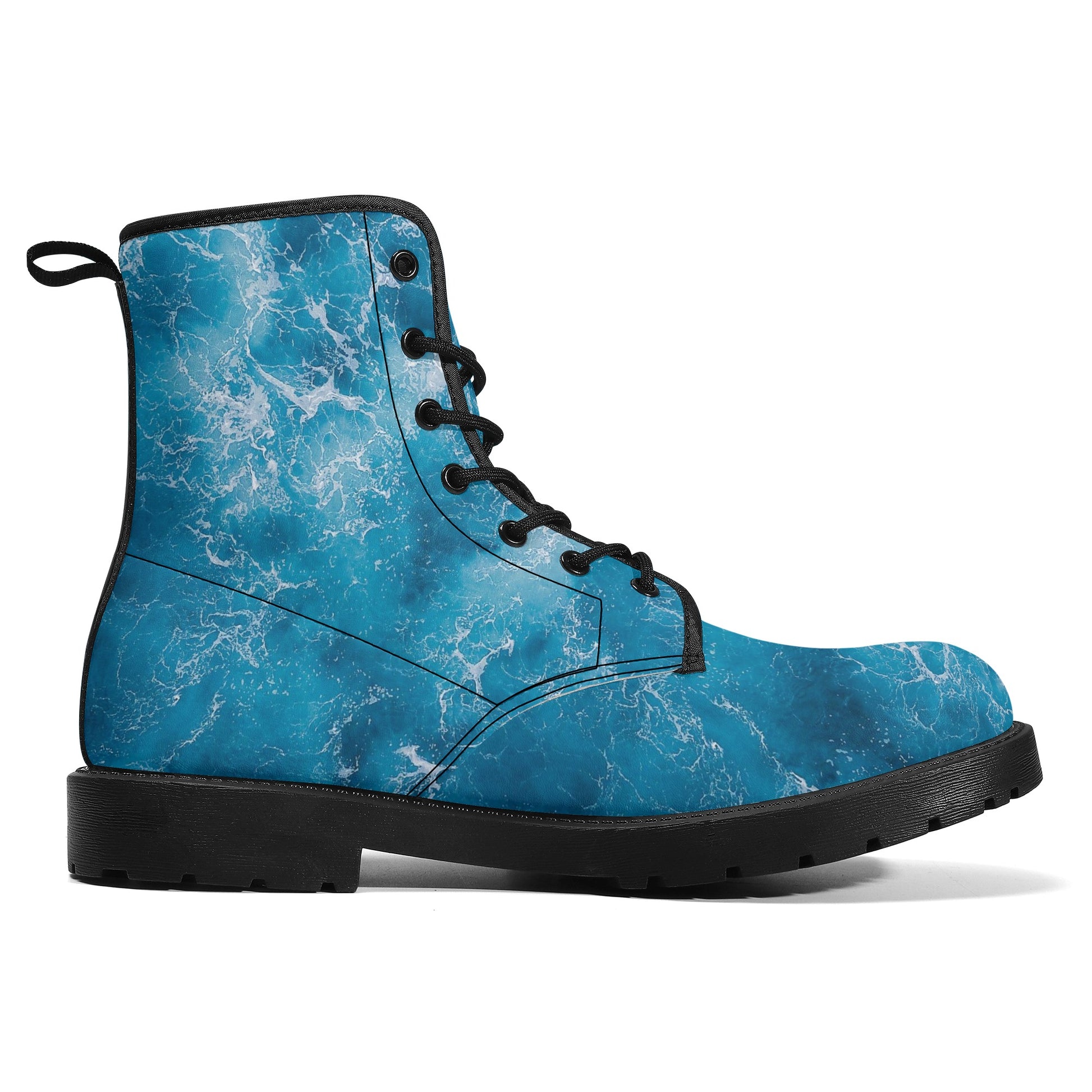 Womens Leather Boots - Custom Printed 