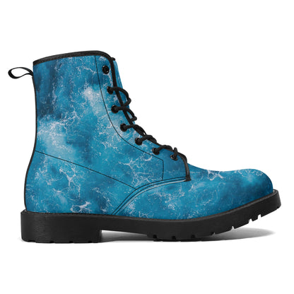 Womens Leather Boots - Custom Printed 