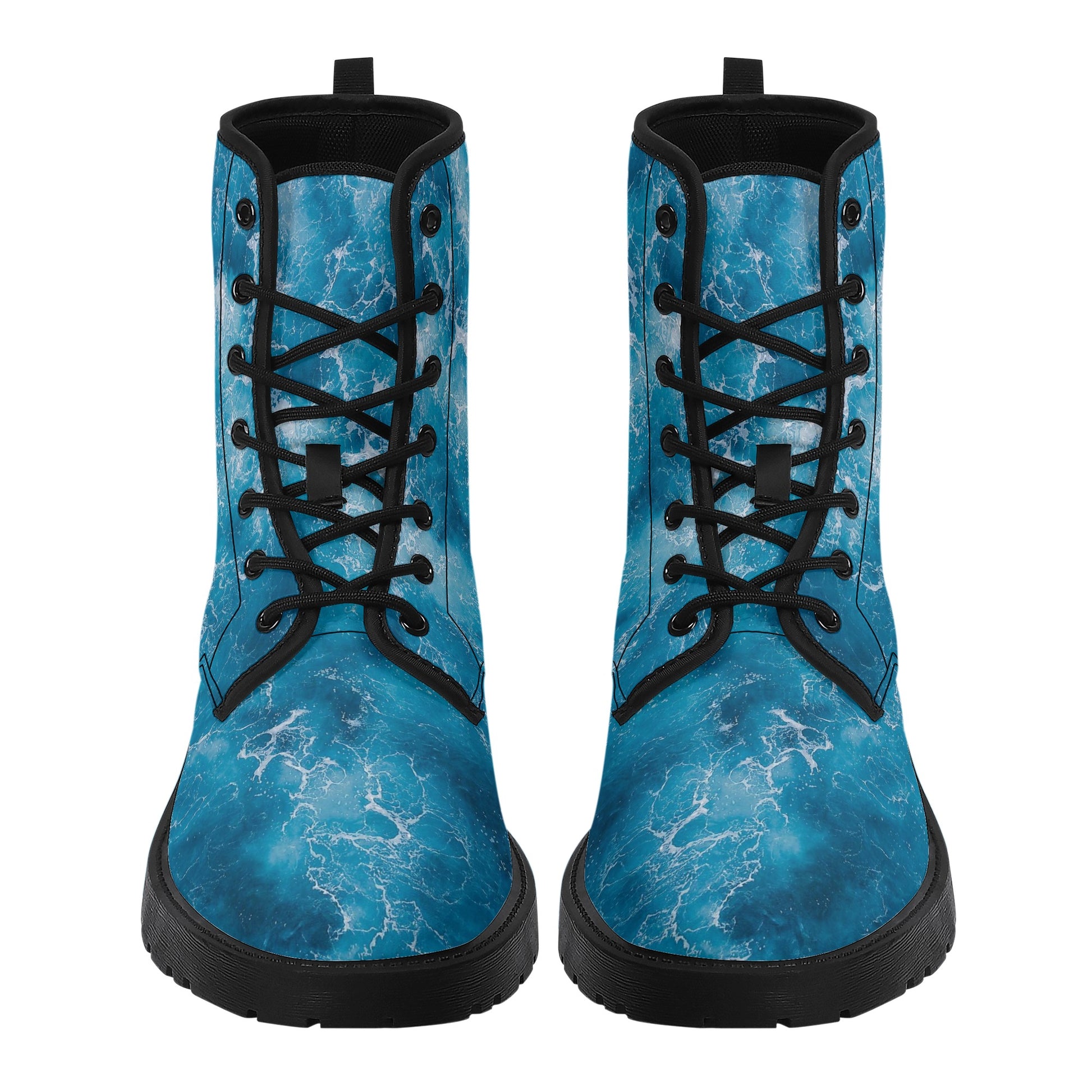 Womens Leather Boots - Custom Printed 