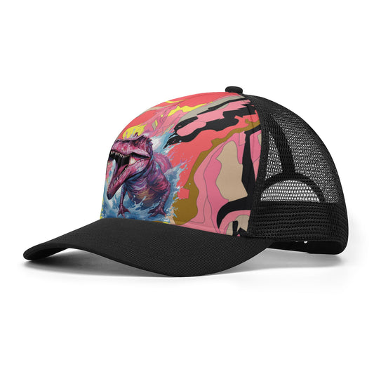 Dinosaur Printed Mesh Trucker Hats 