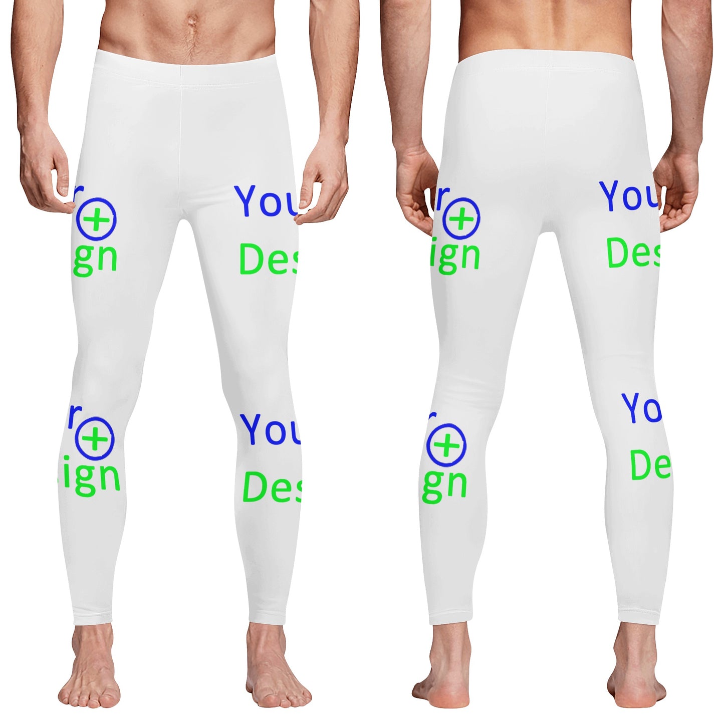 Mens All Over Print Sports Leggings & Running Tights - Customized 