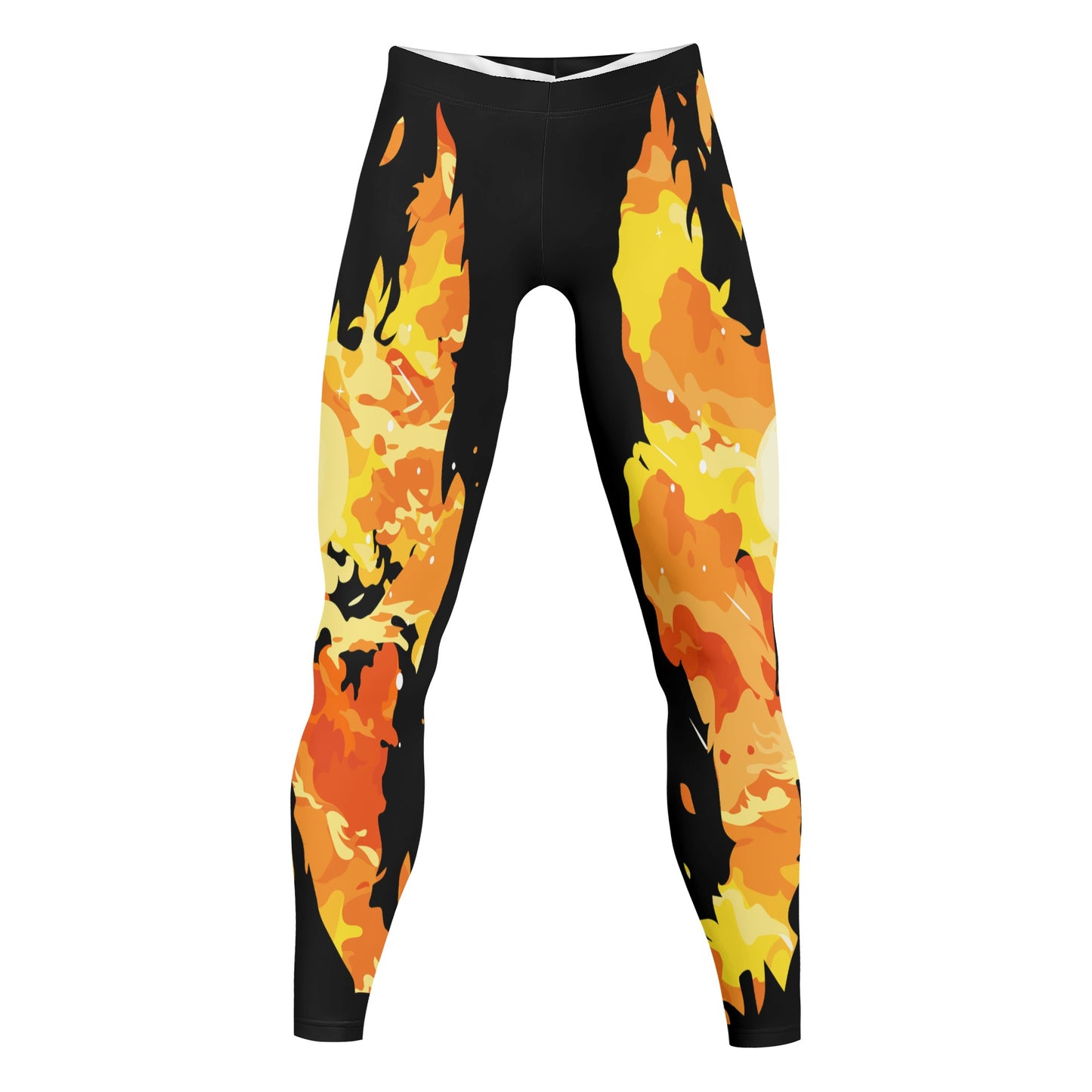 Mens Printed Sports Leggings & Running Tights 