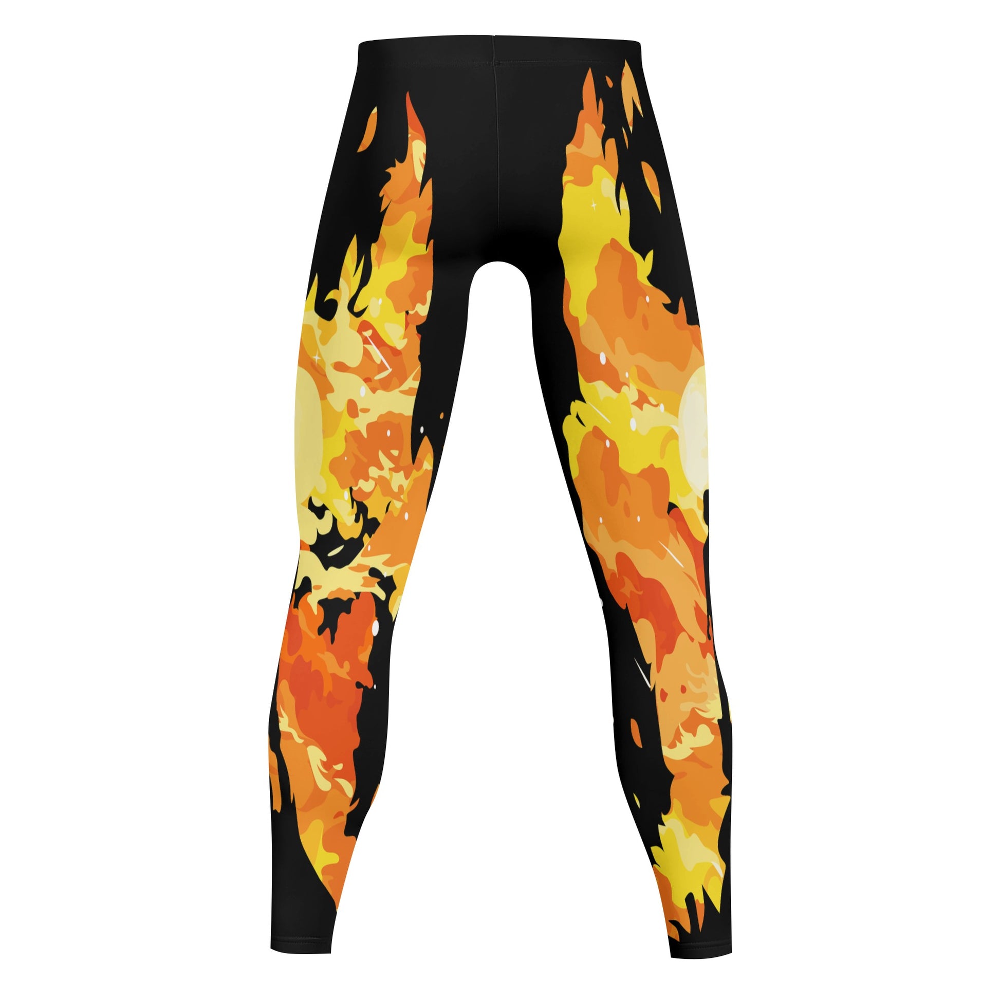 Mens Printed Sports Leggings & Running Tights 