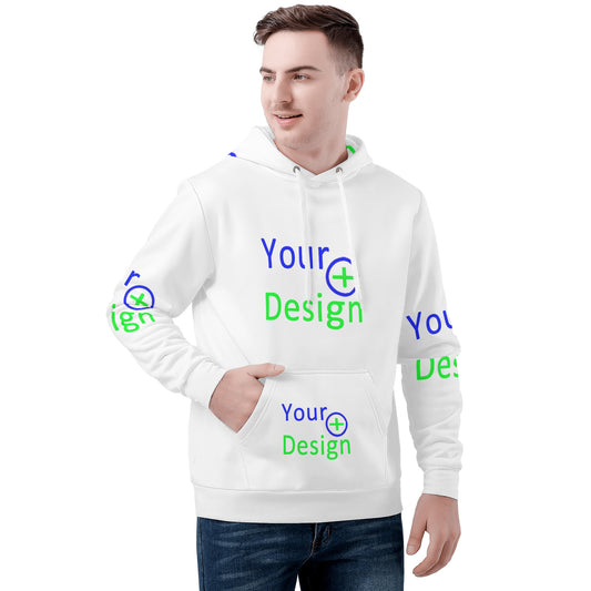 Men's All Over Print Basic Hoodie - custom print 