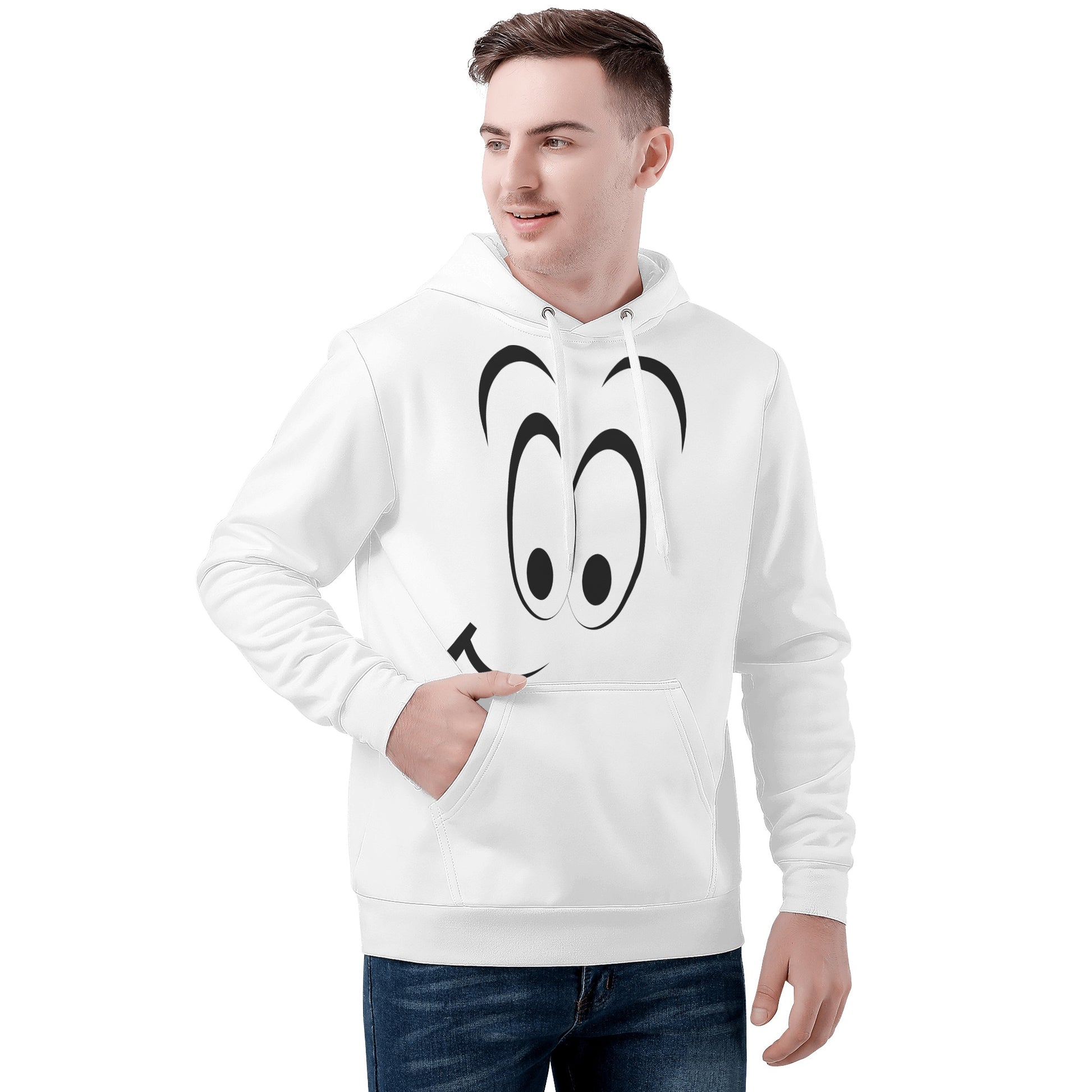 Mens Printed Basic Hoodie 