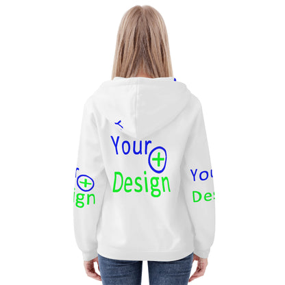 Womens All Over Print Zip Up Hoodie - Your design 