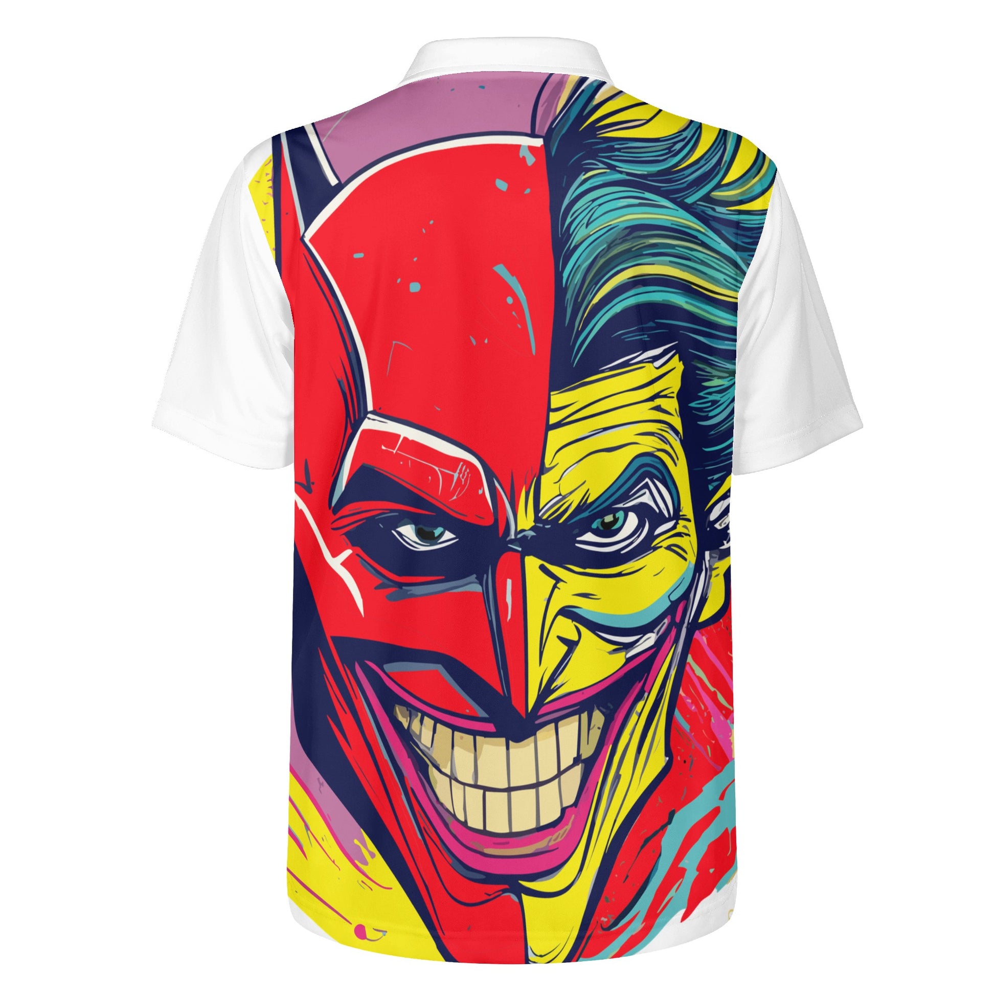 Mens Joker Print Polo Shirt 