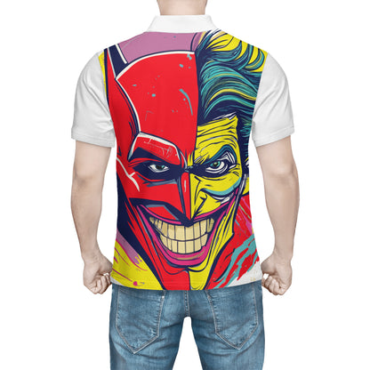 Mens Joker Print Polo Shirt 