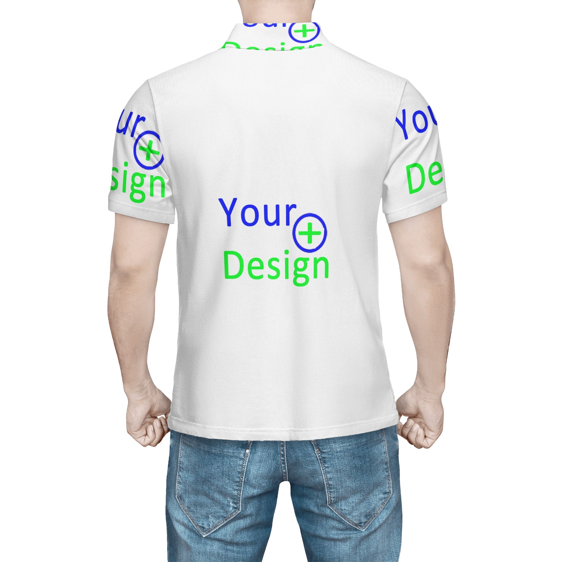 Mens All Over Print Polo Shirt-Your design 