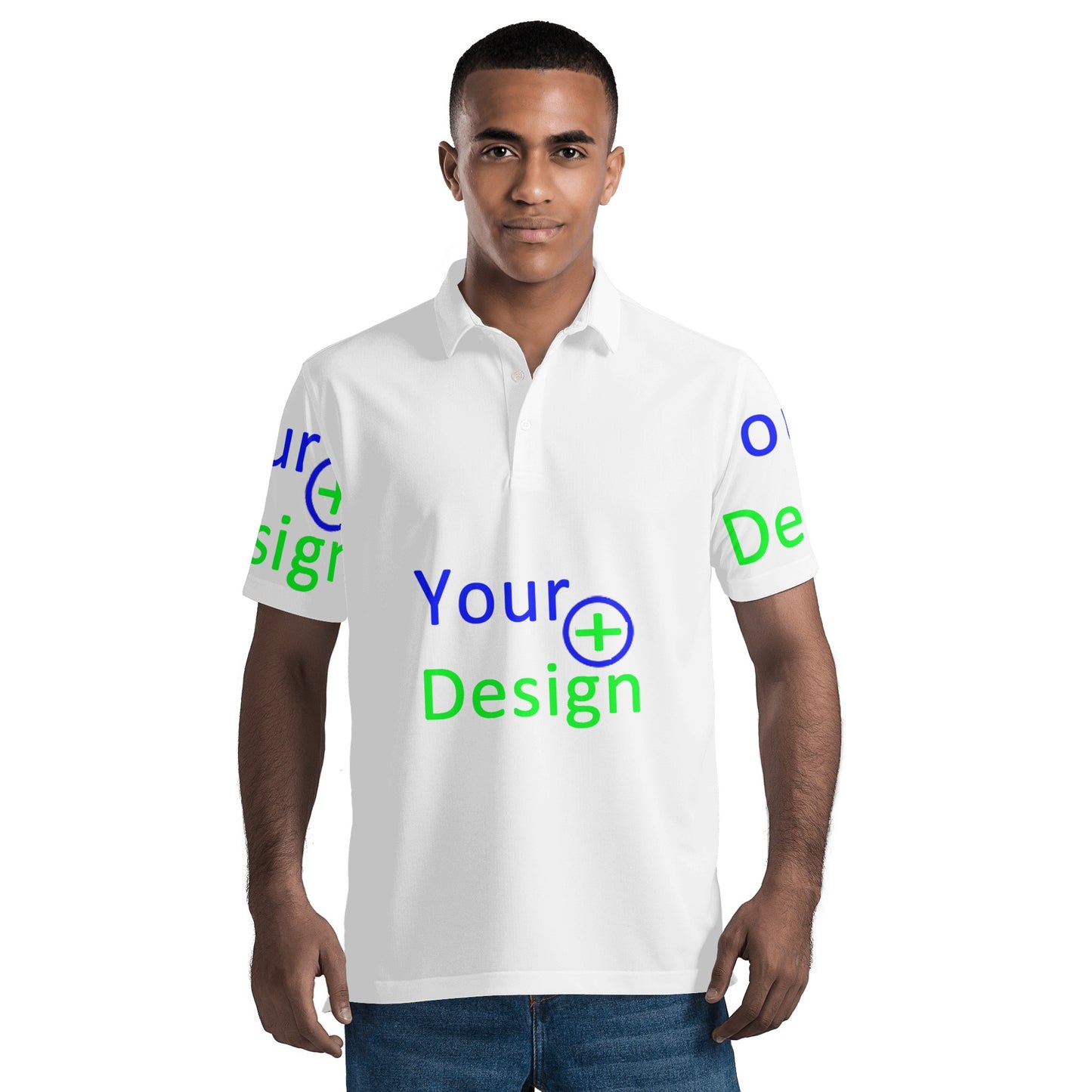 Mens All Over Print Polo Shirt-Your design 