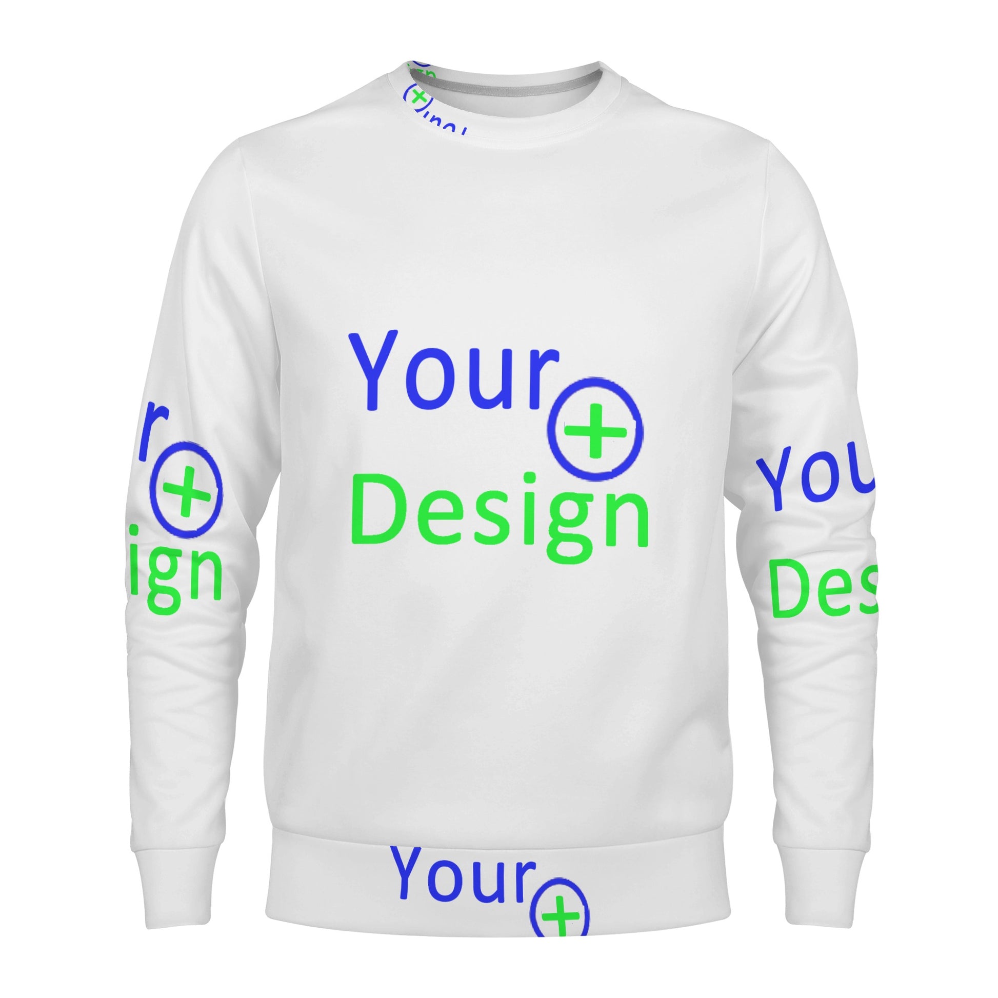 Mens All Over Print Crew Neck Sweatshirt--Your design 