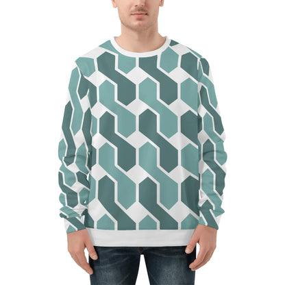 Mens Printed Crew Neck Sweatshirt 